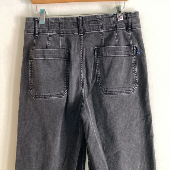 Pilcro Anthropologie The Day Tripper Womens Denim Wide Leg Crop Pants Size 29 - Picture 9 of 14